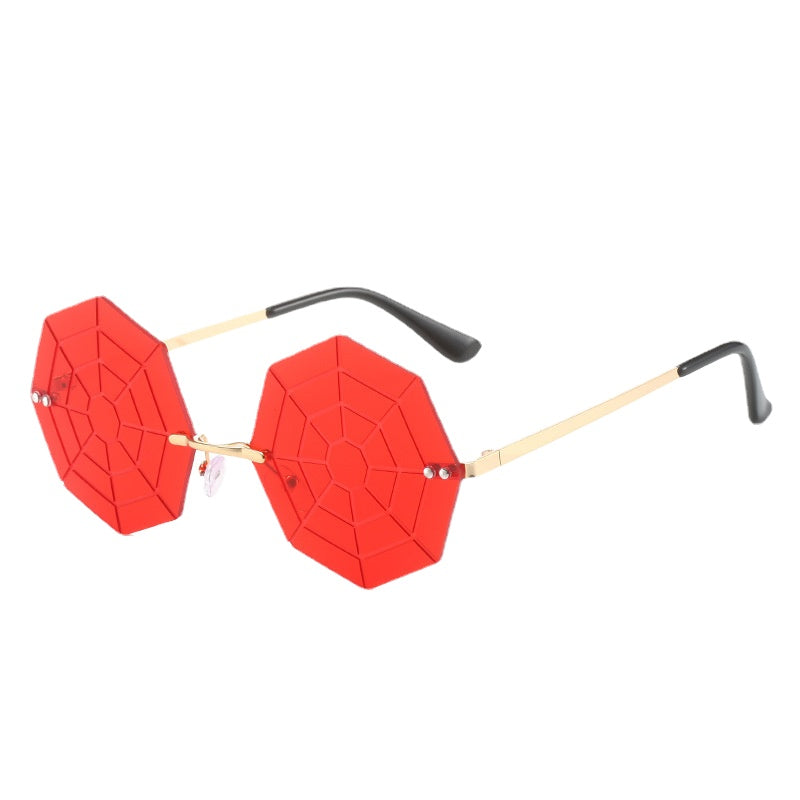 Wholesale Halloween Spider Web PC Sunglasses
